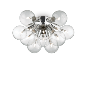 IDEAL LUX Επιτοίχιο Φωτιστικό DEA 10xE27 Χρώματος Χρωμίου – 074740
