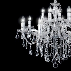 IDEAL LUX Κρεμαστό Φωτιστικό FLORIAN 12xE14 Χρωμίου – 035604