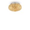 IDEAL LUX Φωτιστικό Οροφής KING 3xG9 Χρυσού Χρώματος – 075402
