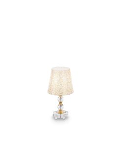 IDEAL LUX Επιτραπέζιο Φωτιστικό QUEEN 1xE27 Χρυσού Χρώματος – 077734