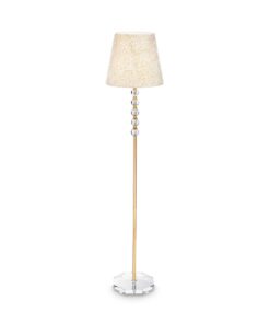IDEAL LUX Φωτιστικό Δαπέδου QUEEN 1xE27 Χρυσού Χρώματος – 077765