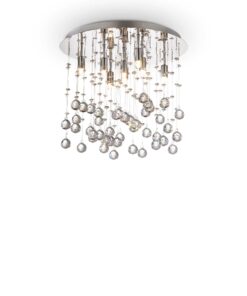 IDEAL LUX Φωτιστικό Οροφής MOONLIGHT 8xG9 Χρωμίου – 077796