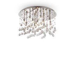 IDEAL LUX Φωτιστικό Οροφής MOONLIGHT 12xG9 Χρωμίου – 077802