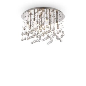 IDEAL LUX Φωτιστικό Οροφής MOONLIGHT 12xG9 Χρωμίου – 077802