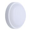 ΦΩΤΙΣΤΙΚΟ ΤΟΙΧΟΥ ΣΤΡΟΓΓΥΛΟ LED 12W Φ170×50 3000K IP54 ΛΕΥΚΟ PLUS EUROLAMP 145-20015