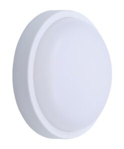 ΦΩΤΙΣΤΙΚΟ ΤΟΙΧΟΥ ΣΤΡΟΓΓΥΛΟ LED 12W Φ170×50 3000K IP54 ΛΕΥΚΟ PLUS EUROLAMP 145-20015