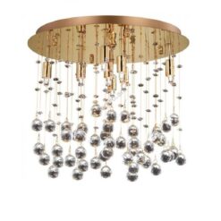 IDEAL LUX Φωτιστικό Οροφής MOONLIGHT 8xG9 Χρυσού Χρώματος – 080932