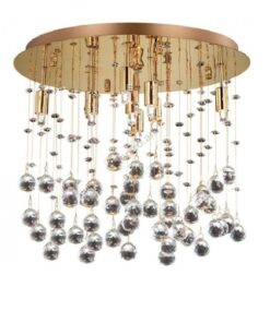 IDEAL LUX Φωτιστικό Οροφής MOONLIGHT 8xG9 Χρυσού Χρώματος – 080932