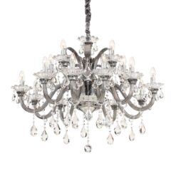 IDEAL LUX Κρεμαστό Φωτιστικό COLOSSAL 15xE14 Ασημί Χρώματος – 081526