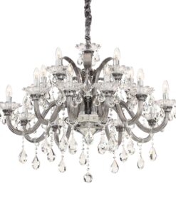 IDEAL LUX Κρεμαστό Φωτιστικό COLOSSAL 15xE14 Ασημί Χρώματος – 081526