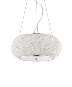 IDEAL LUX Κρεμαστό Φωτιστικό PASHA 6xE14 Χρωμίου – 082158
