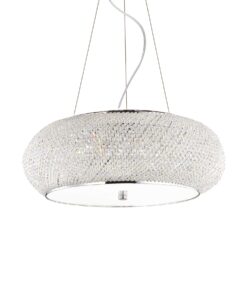 IDEAL LUX Κρεμαστό Φωτιστικό PASHA 10xE14 Χρωμίου – 082196