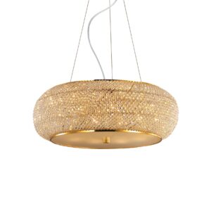 IDEAL LUX Κρεμαστό Φωτιστικό PASHA 10xE14 Χρυσού Χρώματος – 082257