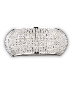 IDEAL LUX Απλίκα Τοίχου PASHA 3xG9 Χρωμίου – 082264