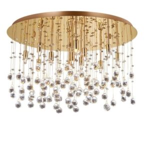 IDEAL LUX Φωτιστικό Οροφής MOONLIGHT 12xG9 Χρυσού Χρώματος – 082783