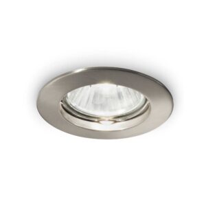 IDEAL LUX Χωνευτό Φωτιστικό Σποτ JAZZ 1xGU10 Νίκελ – 083087