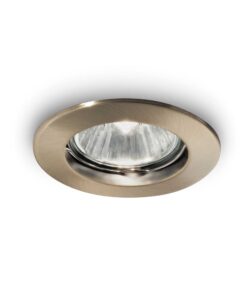 IDEAL LUX Χωνευτό Φωτιστικό Οροφής JAZZ 1xGU10 Χρώμα Ορείχαλκος – 083124