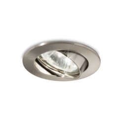 IDEAL LUX Χωνευτό Φωτιστικό Οροφής SWING 1xGU10 Νίκελ Χρώματος – 083148
