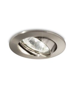 IDEAL LUX Χωνευτό Φωτιστικό Οροφής SWING 1xGU10 Νίκελ Χρώματος – 083148