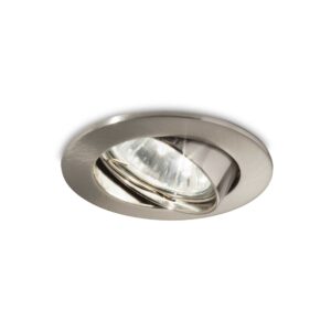 IDEAL LUX Χωνευτό Φωτιστικό Οροφής SWING 1xGU10 Νίκελ Χρώματος – 083148