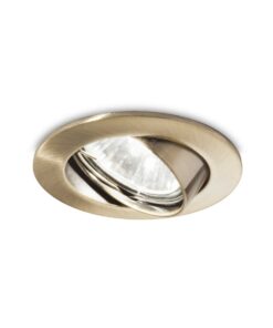 IDEAL LUX Χωνευτό Φωτιστικό Οροφής SWING 1xGU10 Χρυσού Χρώματος – 083186