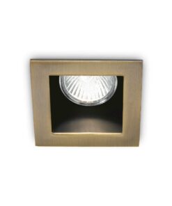 IDEAL LUX Χωνευτό Φωτιστικό Οροφής FUNKY 1xGU10 Χρυσού Χρώματος – 083247