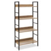 Bookcase Ramon pakoworld in natural-black 60x28x125,5cm 085-000002
