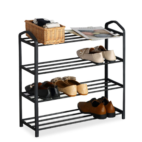 Shoe rack Ramon pakoworld 12 pairs black 62x20x62cm 085-000014