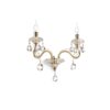 IDEAL LUX Φωτιστικό Τοίχου NEGRESCO 2xE14 Χρυσού Χρώματος – 087757