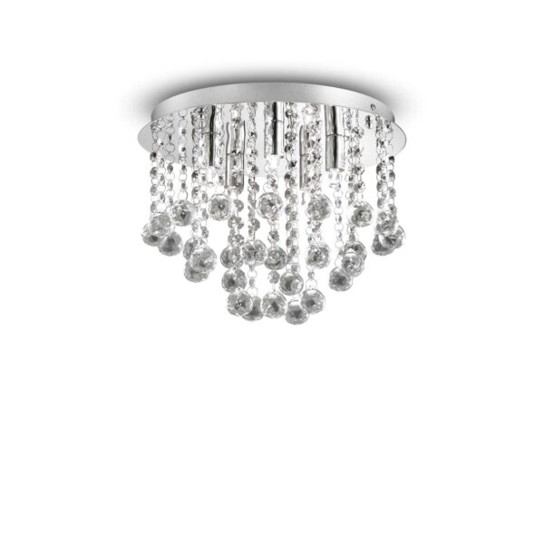 IDEAL LUX Φωτιστικό Οροφής BIJOUX 5xG9 Χρώμιο – 089485