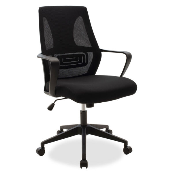 Office chair Maestro pakoworld with fabric mesh in black colour 090-000007