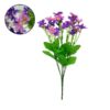GloboStar® 09088 Τεχνητό Φυτό Διακοσμητικό Μπουκέτο Garden Cosmos Μωβ – Ροζ M20cm x Υ35cm Π20cm με 7 Κλαδάκια