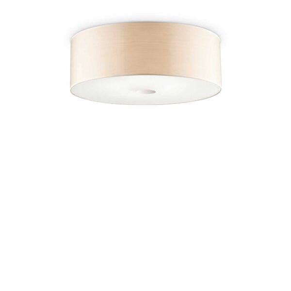 IDEAL LUX Φωτιστικό Οροφής WOODY 5xE27 Χρώματος Ξύλου – 090900