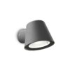 IDEAL LUX Απλίκα Τοίχου Βεράντας GAS 1xGU10 IP43 Χρώματος Ανθρακί – 091525