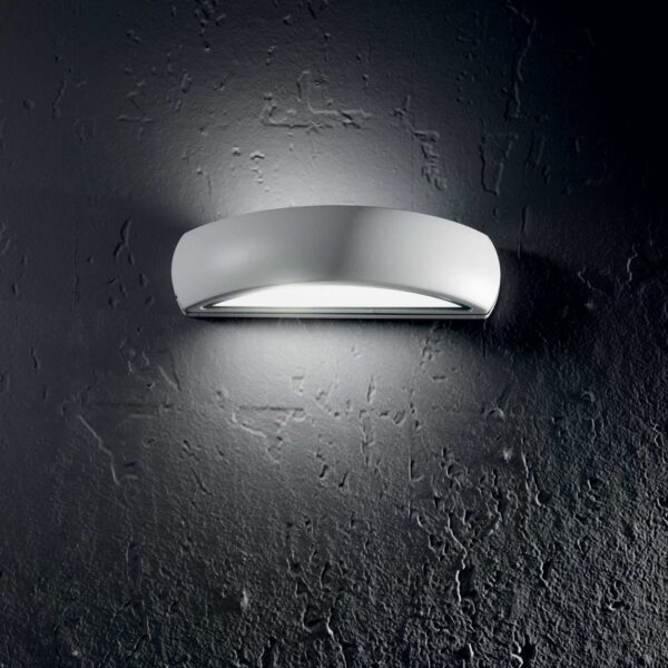 IDEAL LUX Επιτοίχιο Φωτιστικό GIOVE 1xE27 IP54 Γκρι Χρώματος – 322605