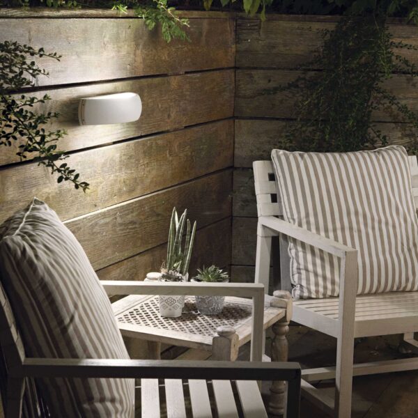 IDEAL LUX Επιτοίχιο Φωτιστικό GIOVE 1xE27 IP54 Γκρι Χρώματος – 322605