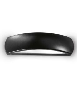 IDEAL LUX Απλίκα Τοίχου Βεράντας GIOVE 1xE27 Μαύρου Χρώματος – 092201