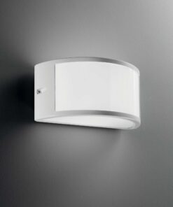 IDEAL LUX Επιτοίχιο Φωτιστικό REX-1 1xE27 IP44 Γκρι Χρώματος – 322735