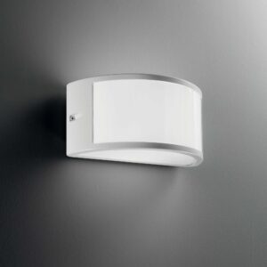 IDEAL LUX Επιτοίχιο Φωτιστικό REX-1 1xE27 IP44 Γκρι Χρώματος – 322735