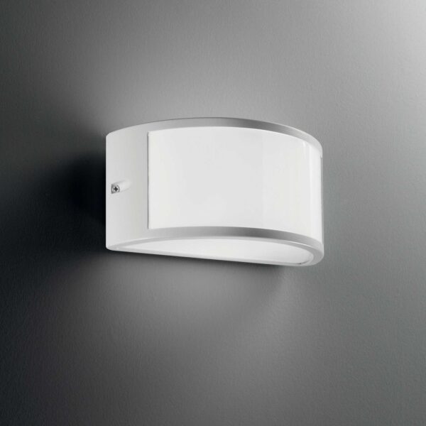 IDEAL LUX Επιτοίχιο Φωτιστικό REX-1 1xE27 IP44 Γκρι Χρώματος – 322735