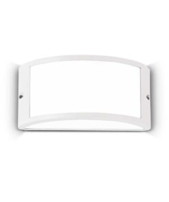 IDEAL LUX Επιτοίχιο Φωτιστικό REX-1 1xE27 IP44 Λευκού Χρώματος – 092393