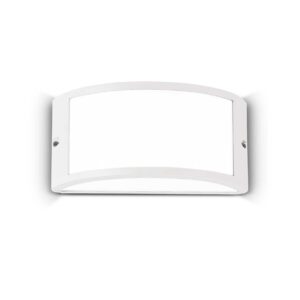 IDEAL LUX Επιτοίχιο Φωτιστικό REX-1 1xE27 IP44 Λευκού Χρώματος – 092393