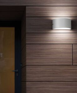 IDEAL LUX Επιτοίχιο Φωτιστικό REX-2 AP1 1xE27 IP44 Ανθρακί Χρώματος – 092423