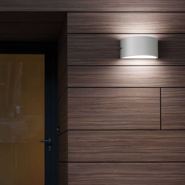 IDEAL LUX Επιτοίχιο Φωτιστικό REX-2 AP1 1xE27 IP44 Ανθρακί Χρώματος – 092423