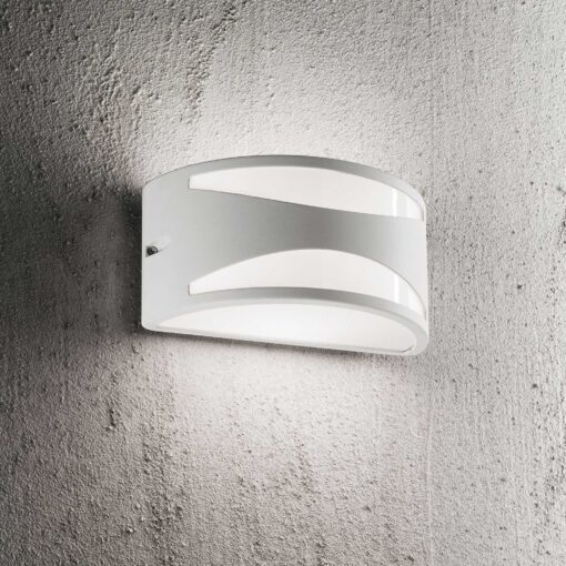 IDEAL LUX Φωτιστικό Τοίχου Βεράντας REX-3 1xE27 IP44 Λευκού Χρώματος – 092430