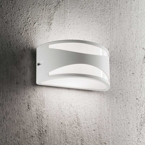 IDEAL LUX Φωτιστικό Τοίχου Βεράντας REX-3 1xE27 IP44 Λευκού Χρώματος – 092430