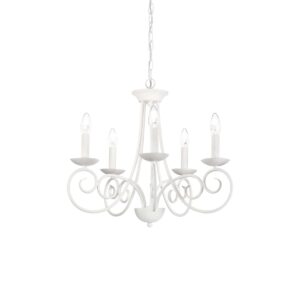 IDEAL LUX Κρεμαστό Φωτιστικό SEM 5xE14 Λευκού Χρώματος – 092751