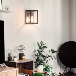 IDEAL LUX Απλίκα Τοίχου IGOR 1xE27 Μαύρου Χρώματος – 092836