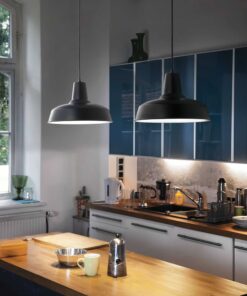 IDEAL LUX  Κρεμαστό Φωτιστικό MOBY 1xE27 Μαύρου Χρώματος – 093659
