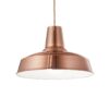IDEAL LUX Κρεμαστό Φωτιστικό MOBY 1xE27 Χάλκινου Χρώματος – 093697